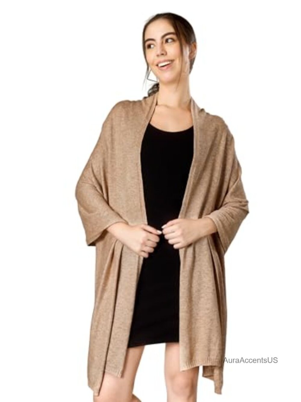 100% Cashmere Knitted Wrap Pashmina Shawl XL Scarf Stole Women Travel